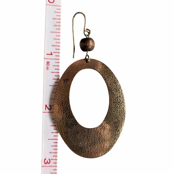 🛍️3 for $10 Gold Oval Earrings - Picture 2 of 2